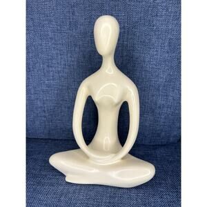 VNTG Mikasa Studio Nova Modern Eastern Wave Meditating Figurine Sculpture Woman